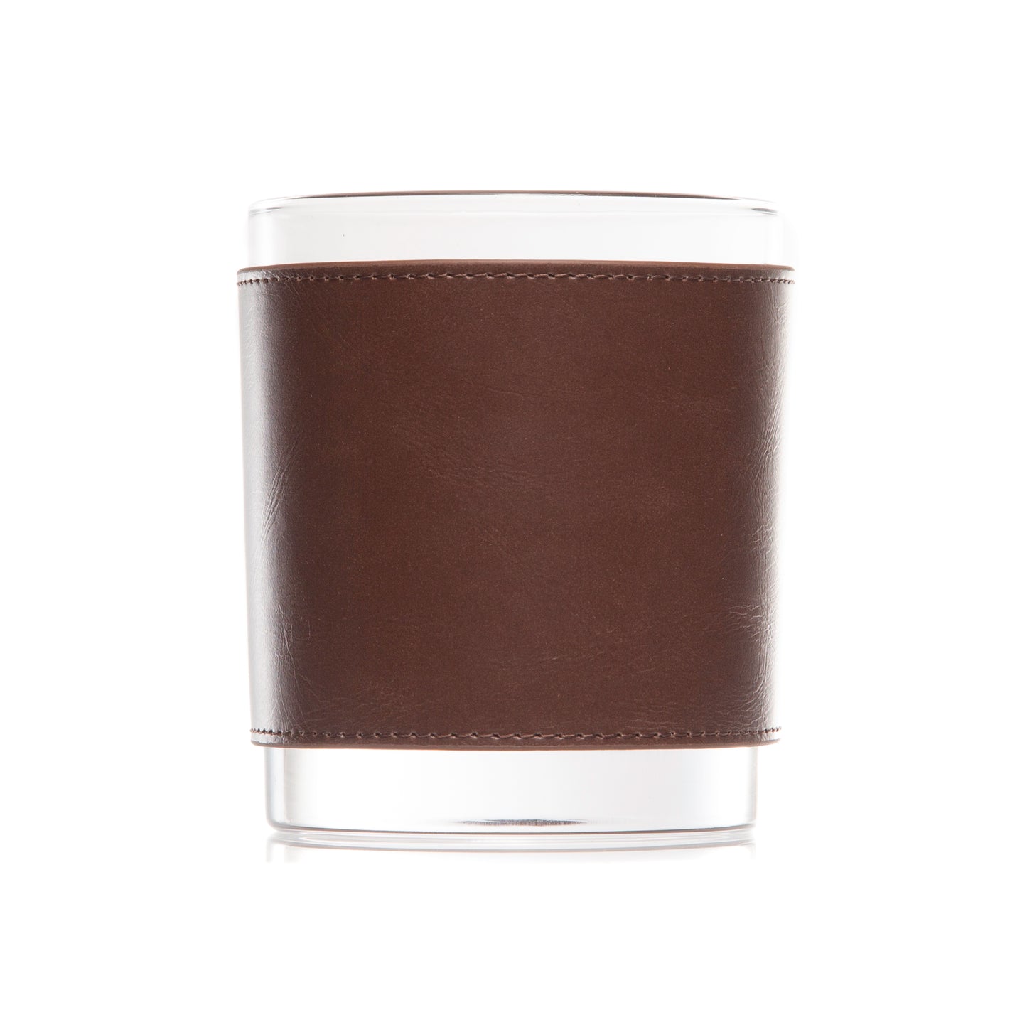 Leather Wrapped Del Mar DOF Whiskey Glasses - Box Set