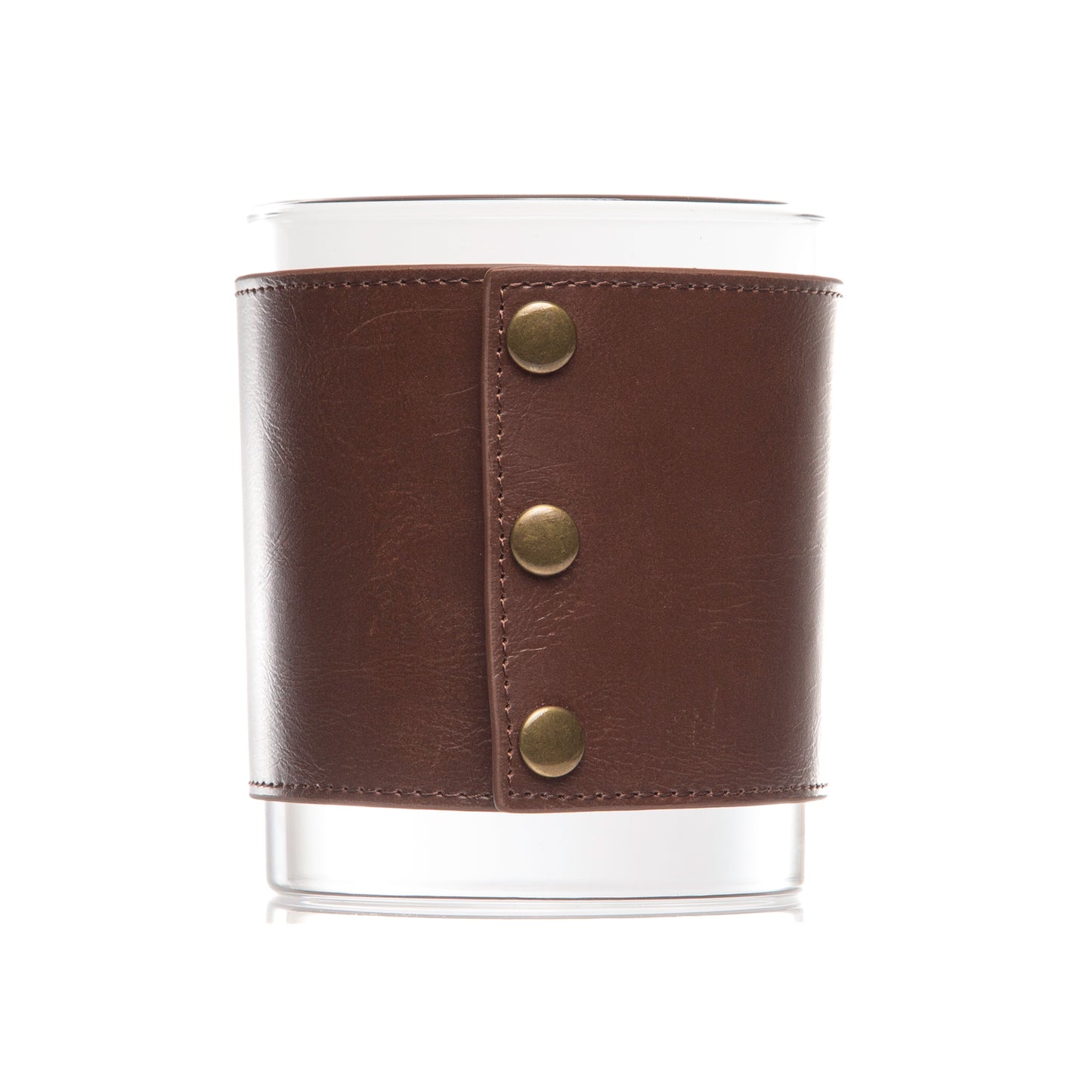 Leather Wrapped Del Mar DOF Whiskey Glasses - Box Set