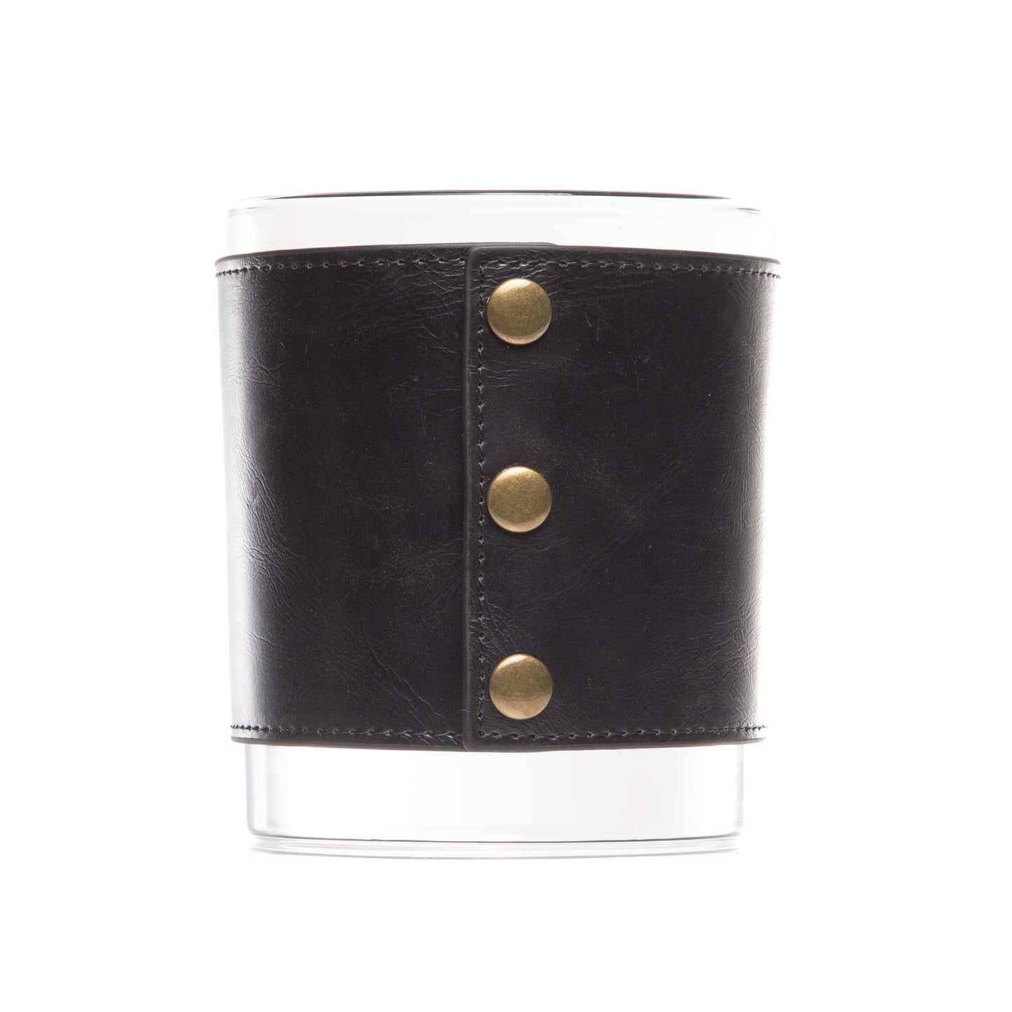 Leather Wrapped Del Mar DOF Whiskey Glasses - Box Set