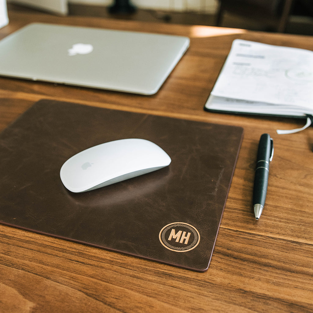 Shop Handmade Personalized Split Leather Mouse Pad Online