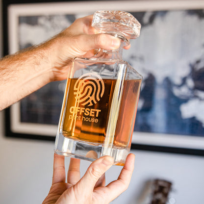 Branded Whiskey Decanter