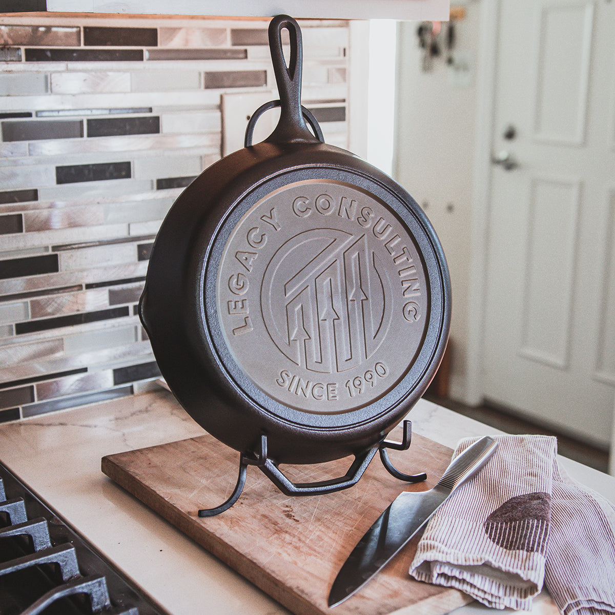 Branded Cast Iron Skillet