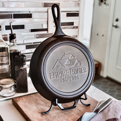 Branded Cast Iron Skillet - Bottom