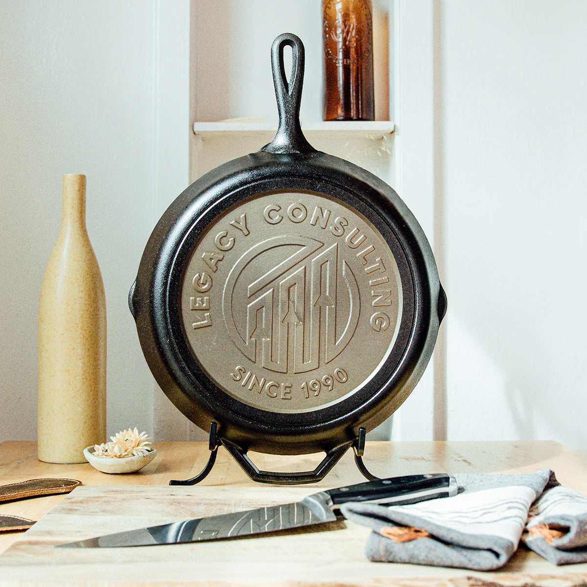 Branded Cast Iron Skillet